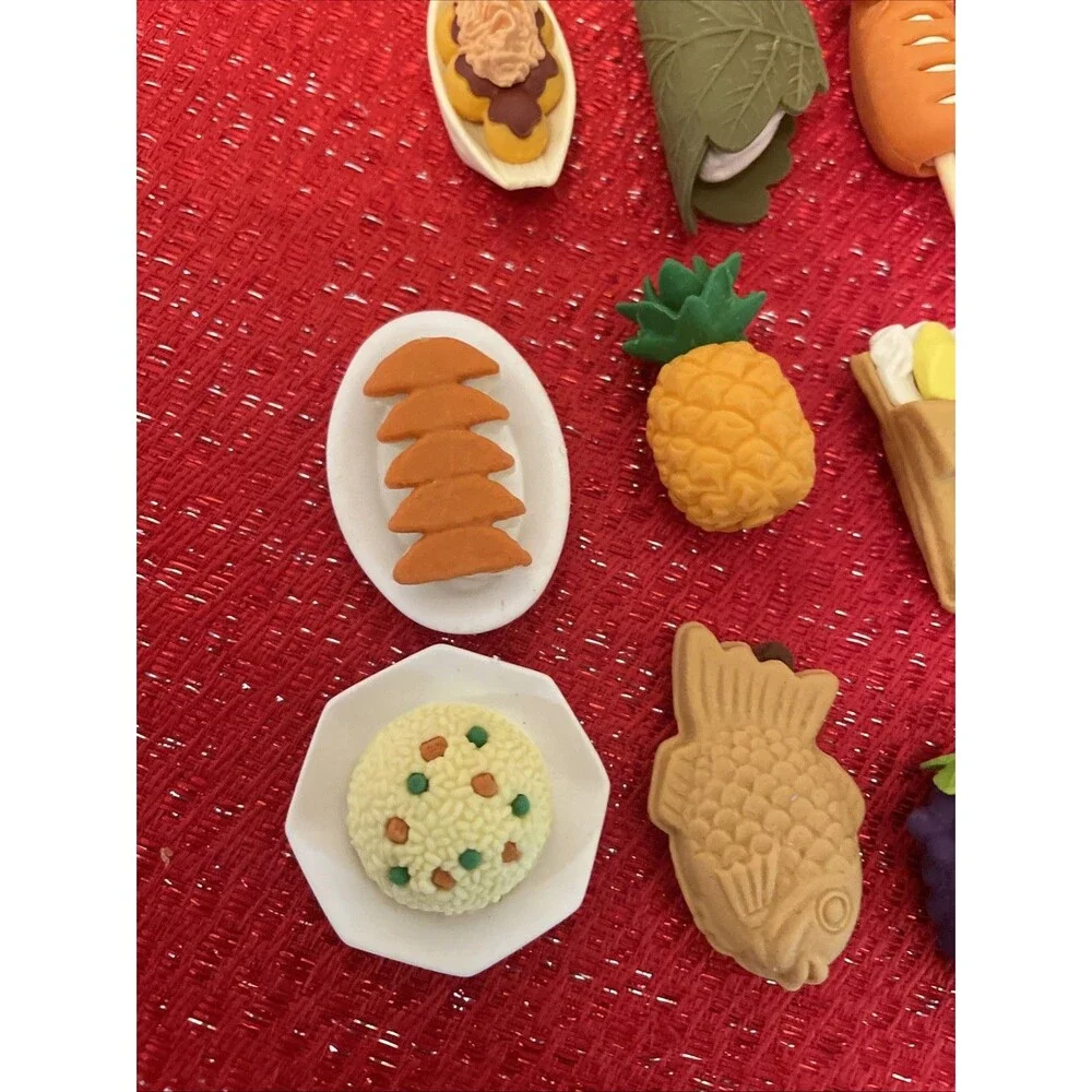 40 Japanese Iwako Erasers Mixed Food Animals  Products